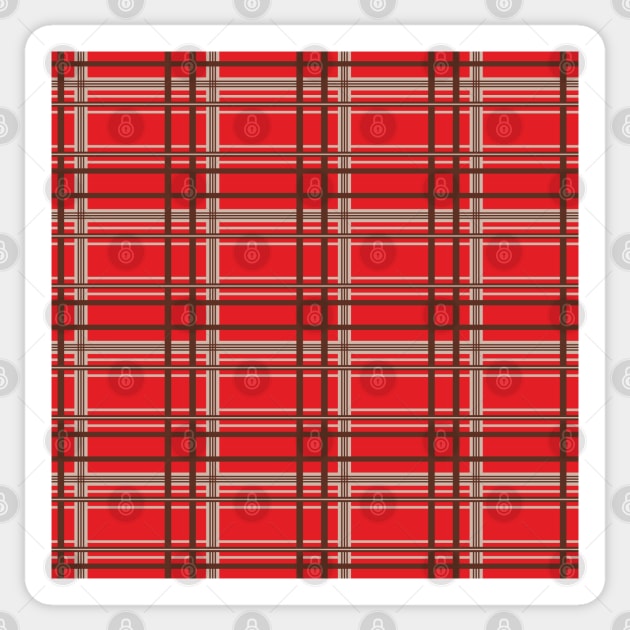 Buffalo,Checkered,Red Plaid Sticker by ilhnklv